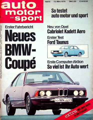 Deckblatt Auto Motor und Sport (06/1976)